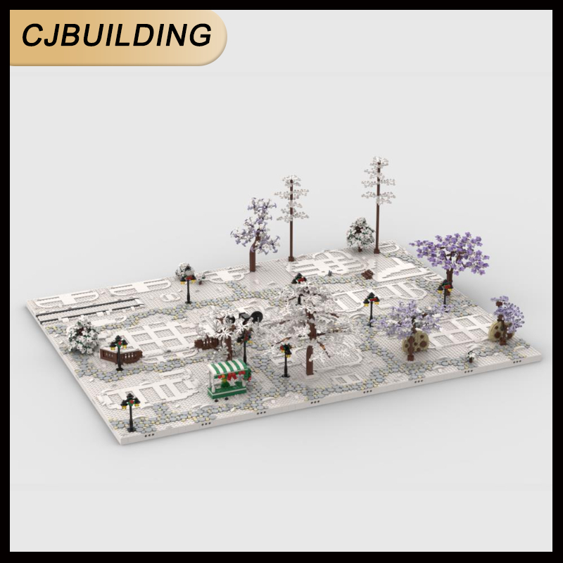 Lego Set Creator - Base d'exposition de Village d'hiver pour